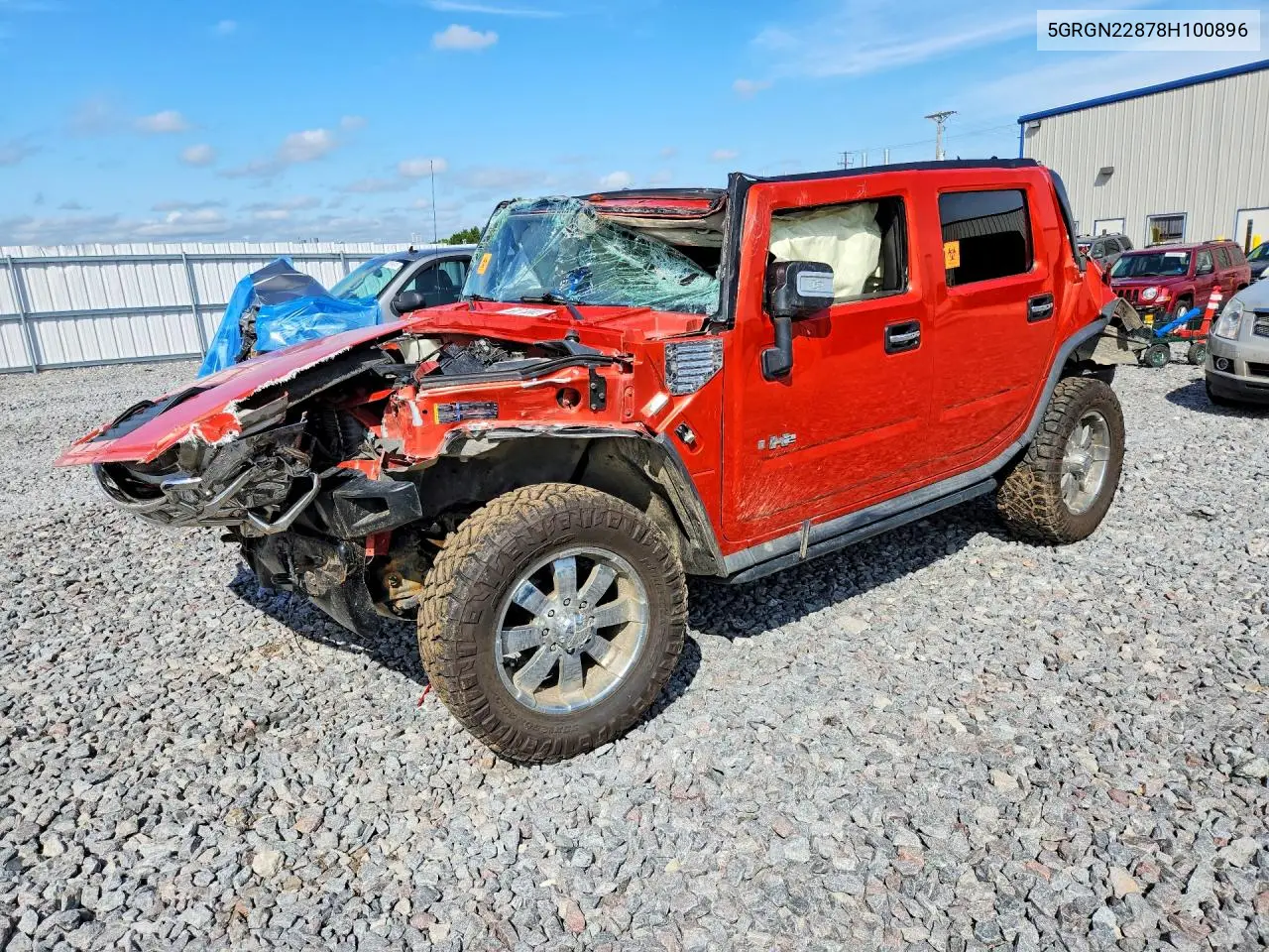 HUMMER H2 2008, VIN 5GRGN22878H100896