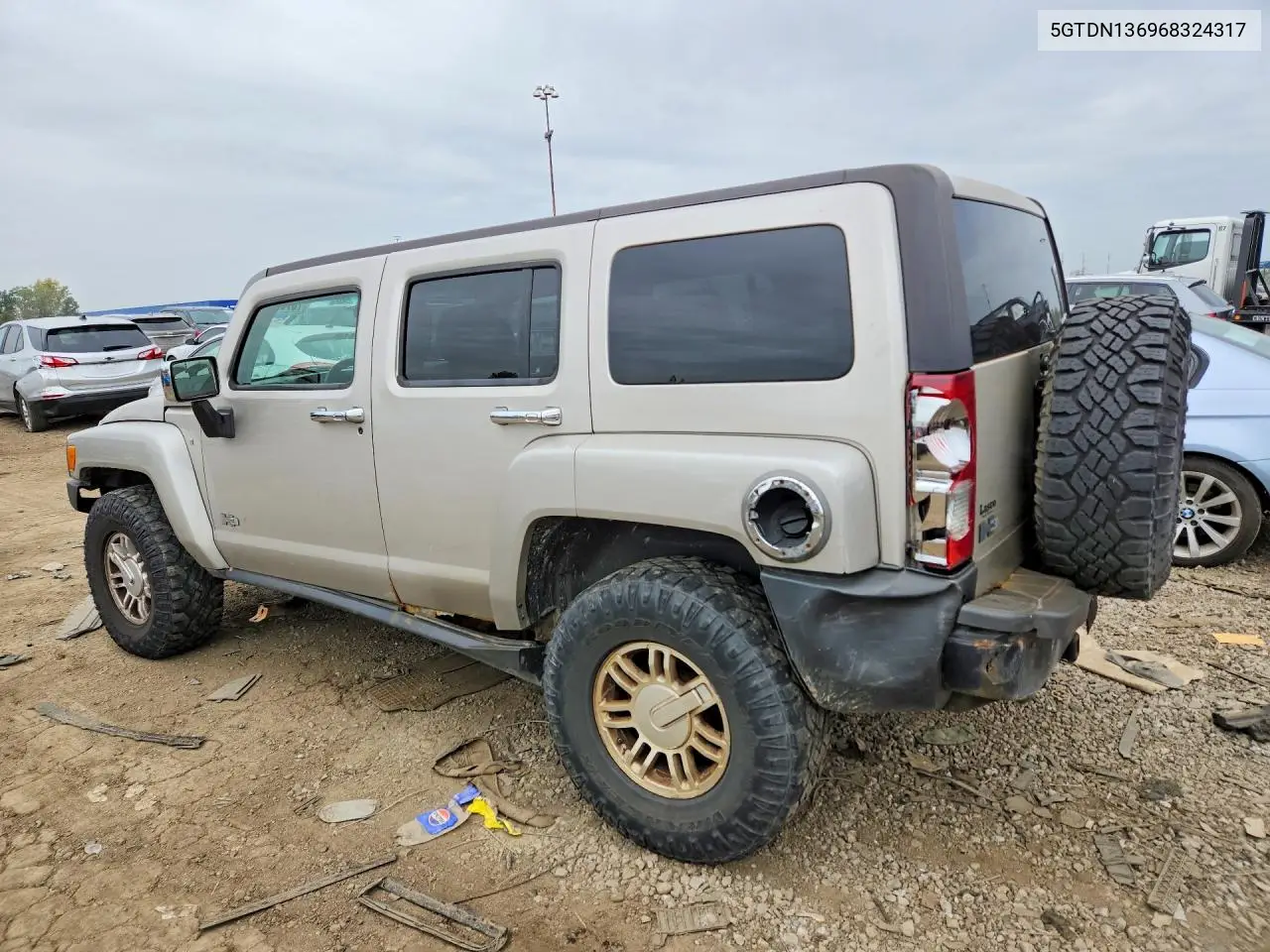 2006 HUMMER H3 VIN 5GTDN136968324317 — фото 2
