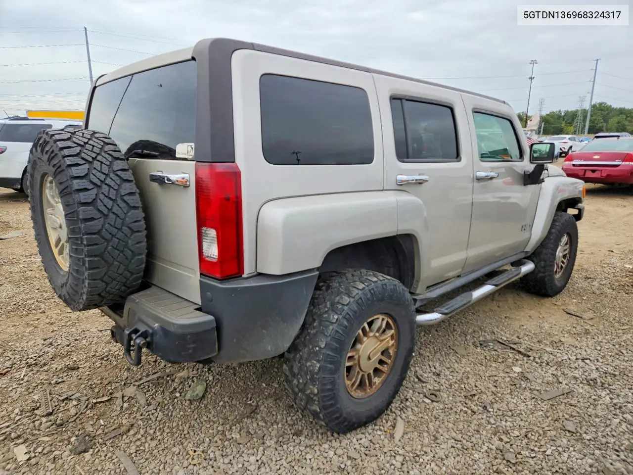2006 HUMMER H3 VIN 5GTDN136968324317 — фото 3