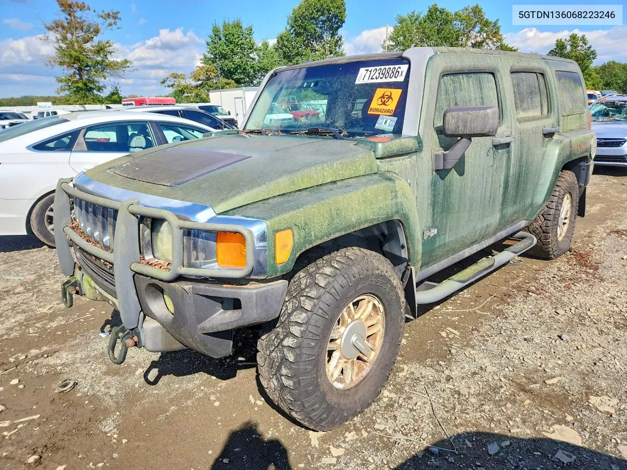 HUMMER H3 2006, VIN 5GTDN136068223246