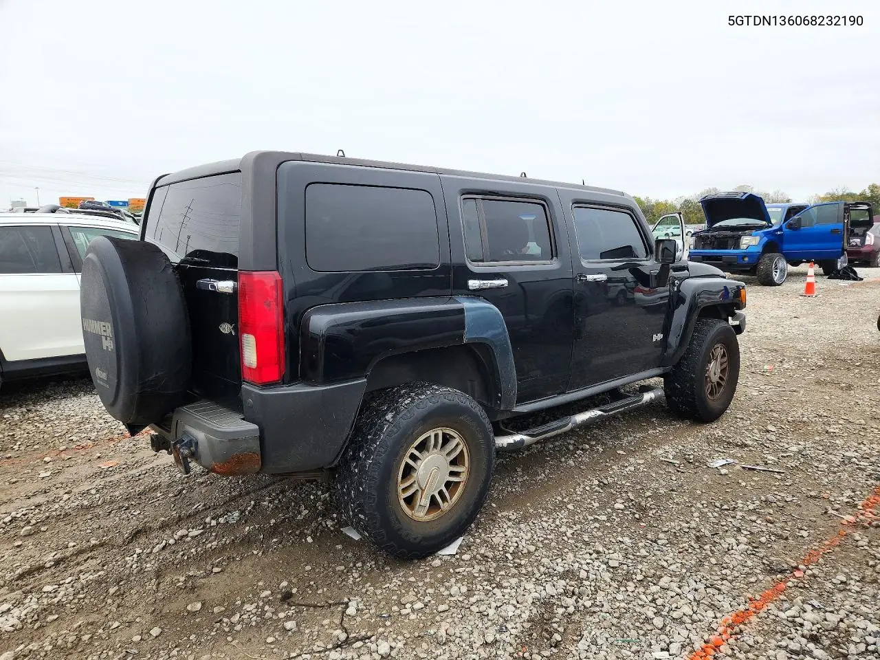 2006 HUMMER H3 VIN 5GTDN136068232190 — фото 3