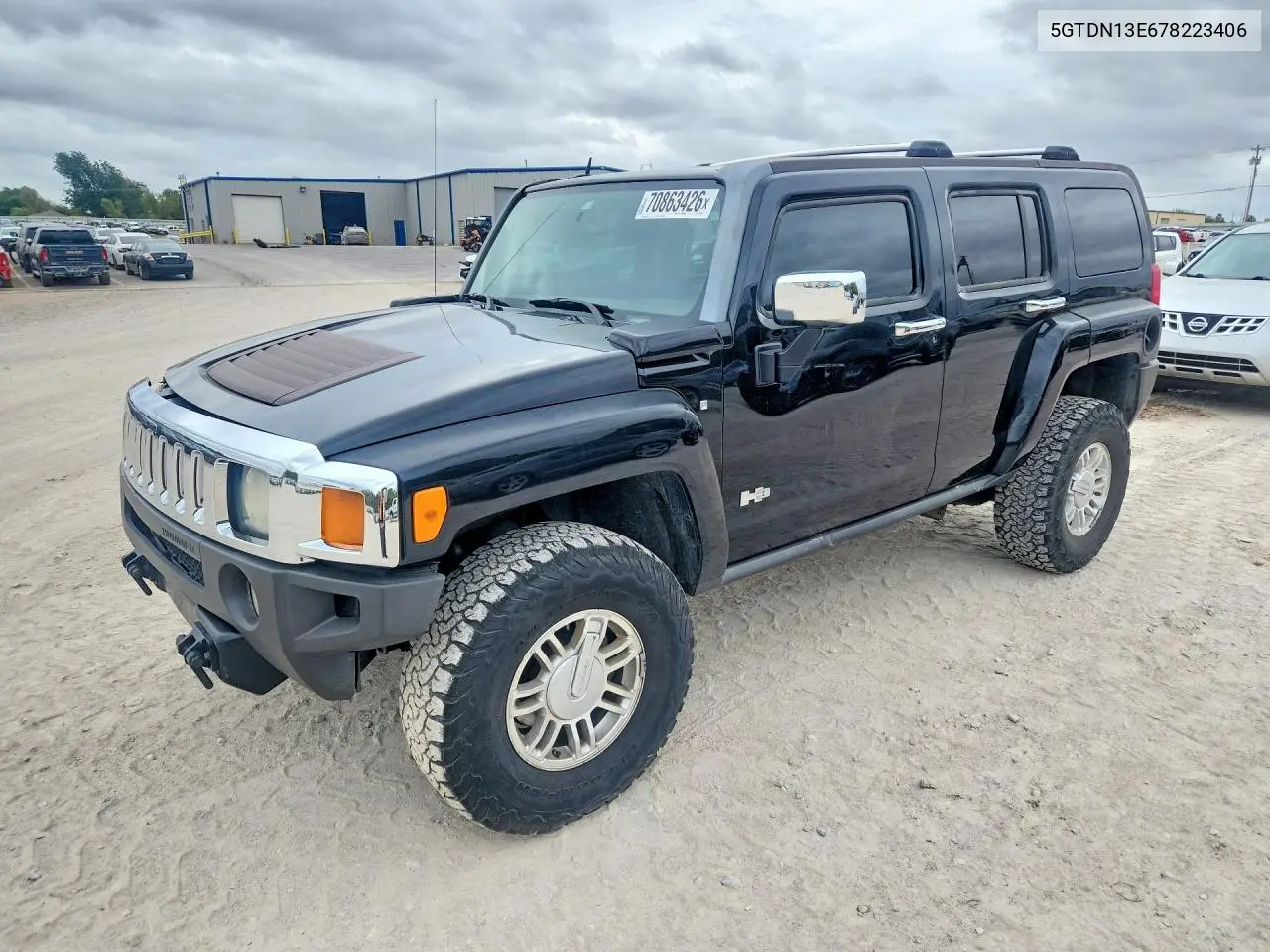 HUMMER H3 2007, VIN 5GTDN13E678223406