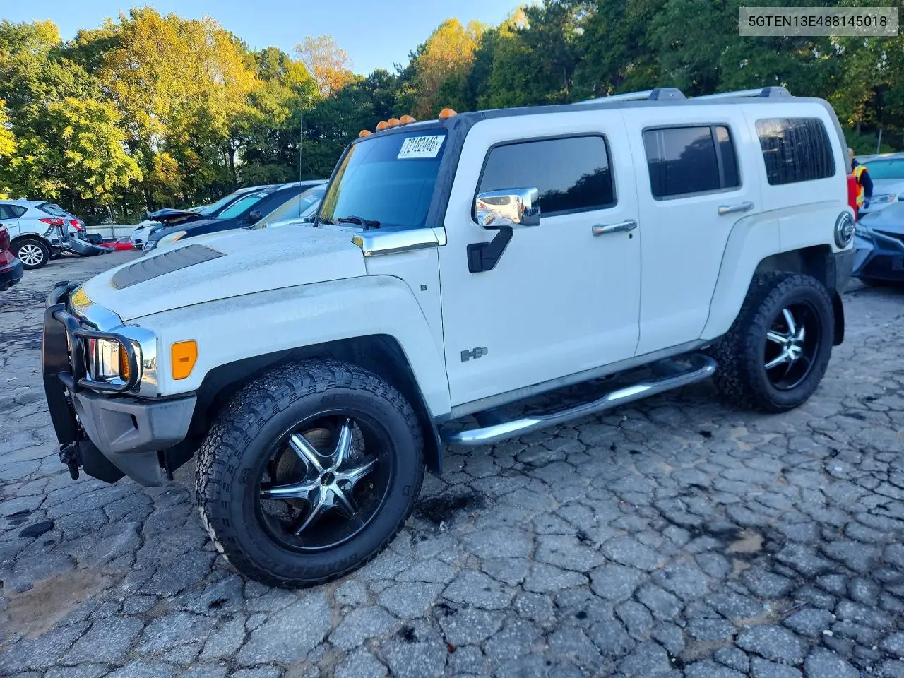 HUMMER H3 2008, VIN 5GTEN13E488145018