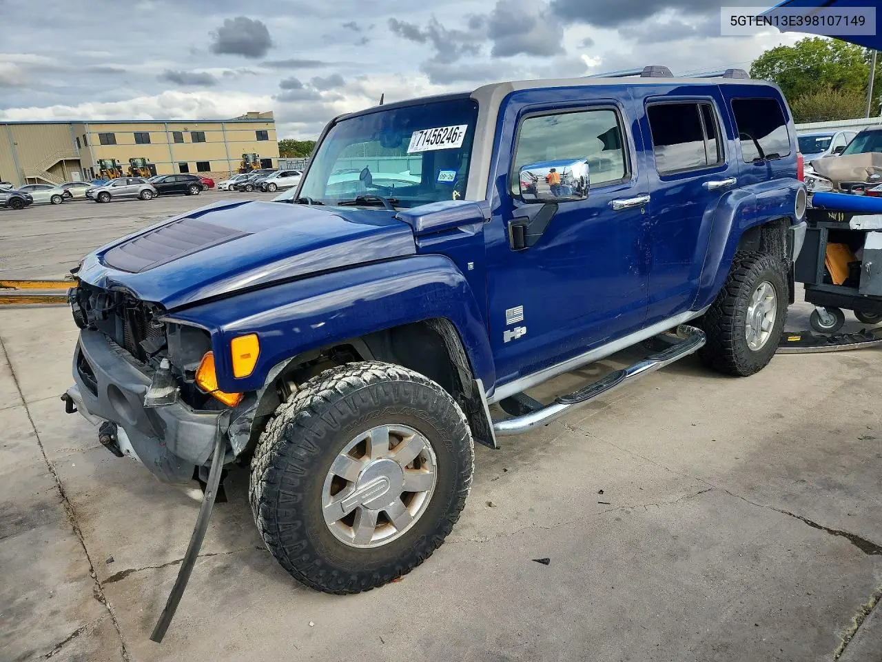 HUMMER H3 2009, VIN 5GTEN13E398107149