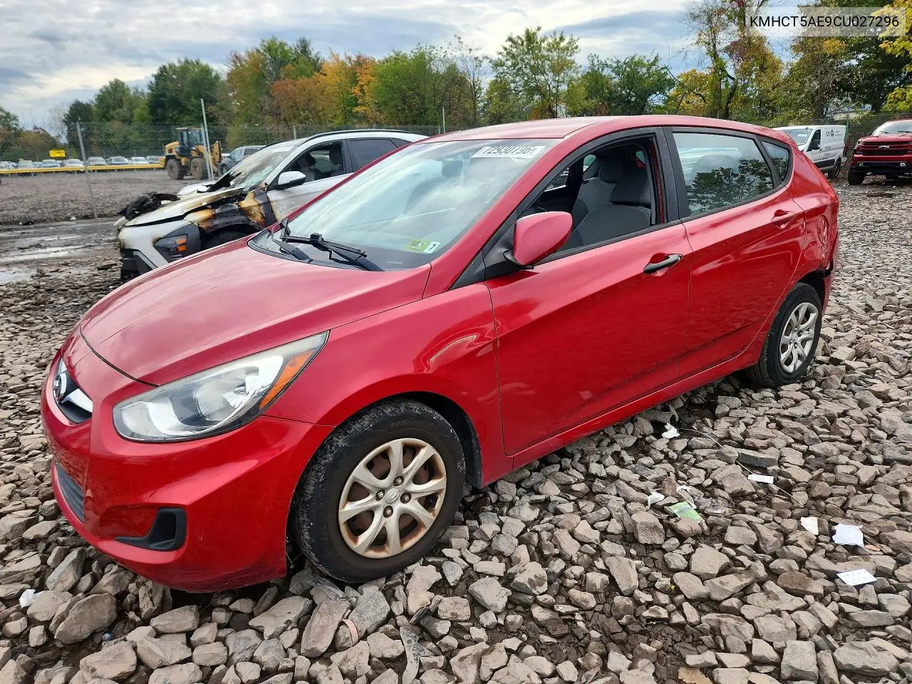 HYUNDAI ACCENT 2012, VIN KMHCT5AE9CU027296
