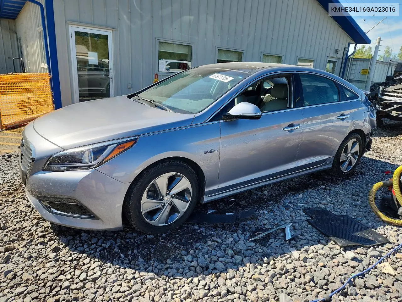 HYUNDAI SONATA 2016, VIN KMHE34L16GA023016