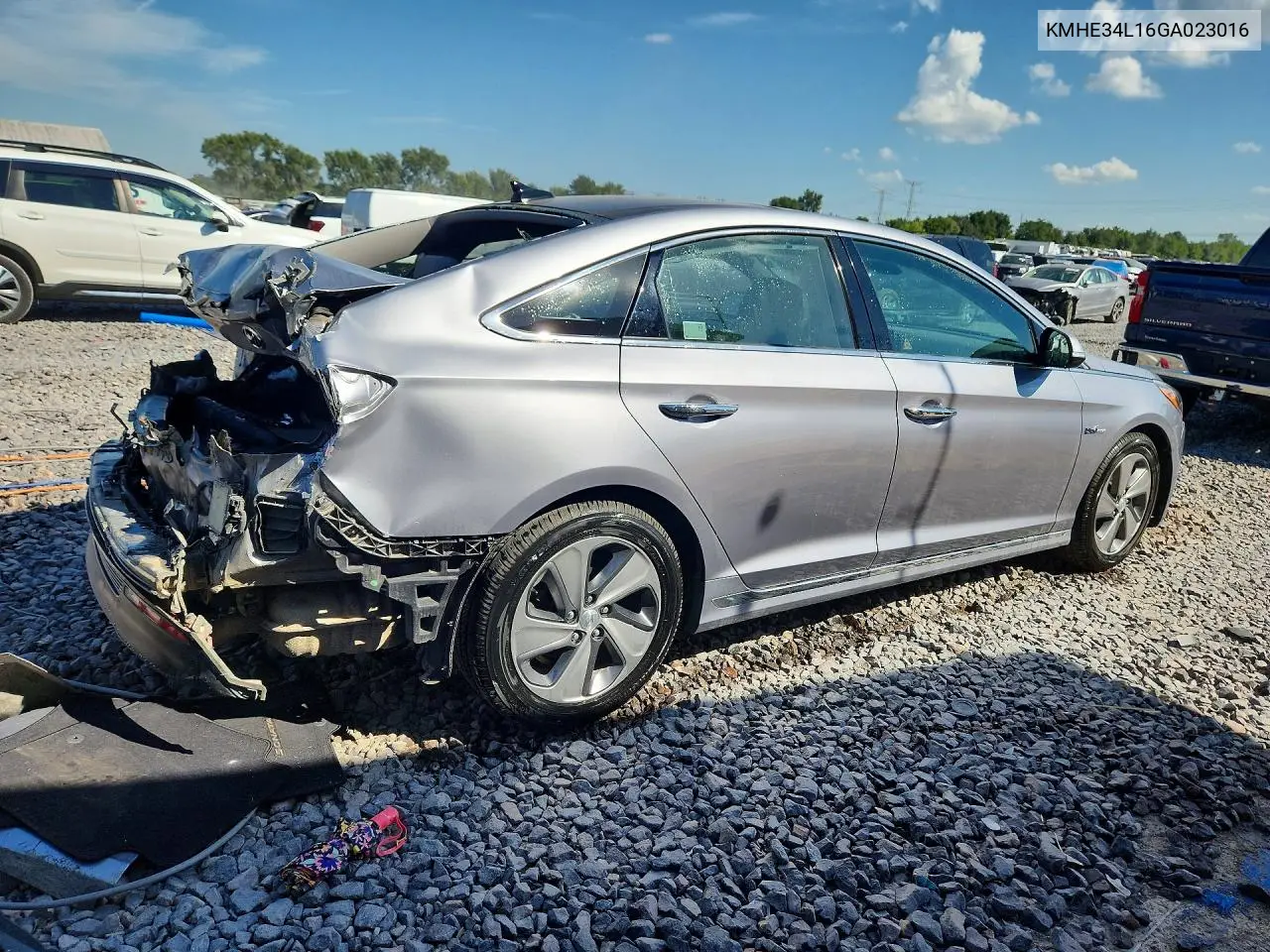 2016 HYUNDAI SONATA VIN KMHE34L16GA023016 — фото 3