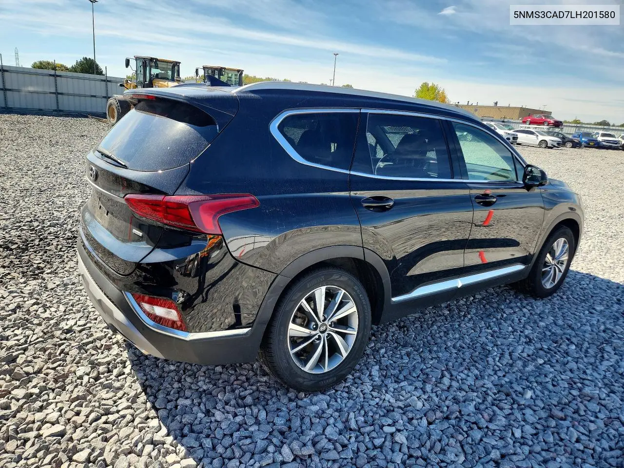 2020 HYUNDAI SANTA FE VIN 5NMS3CAD7LH201580 — фото 3