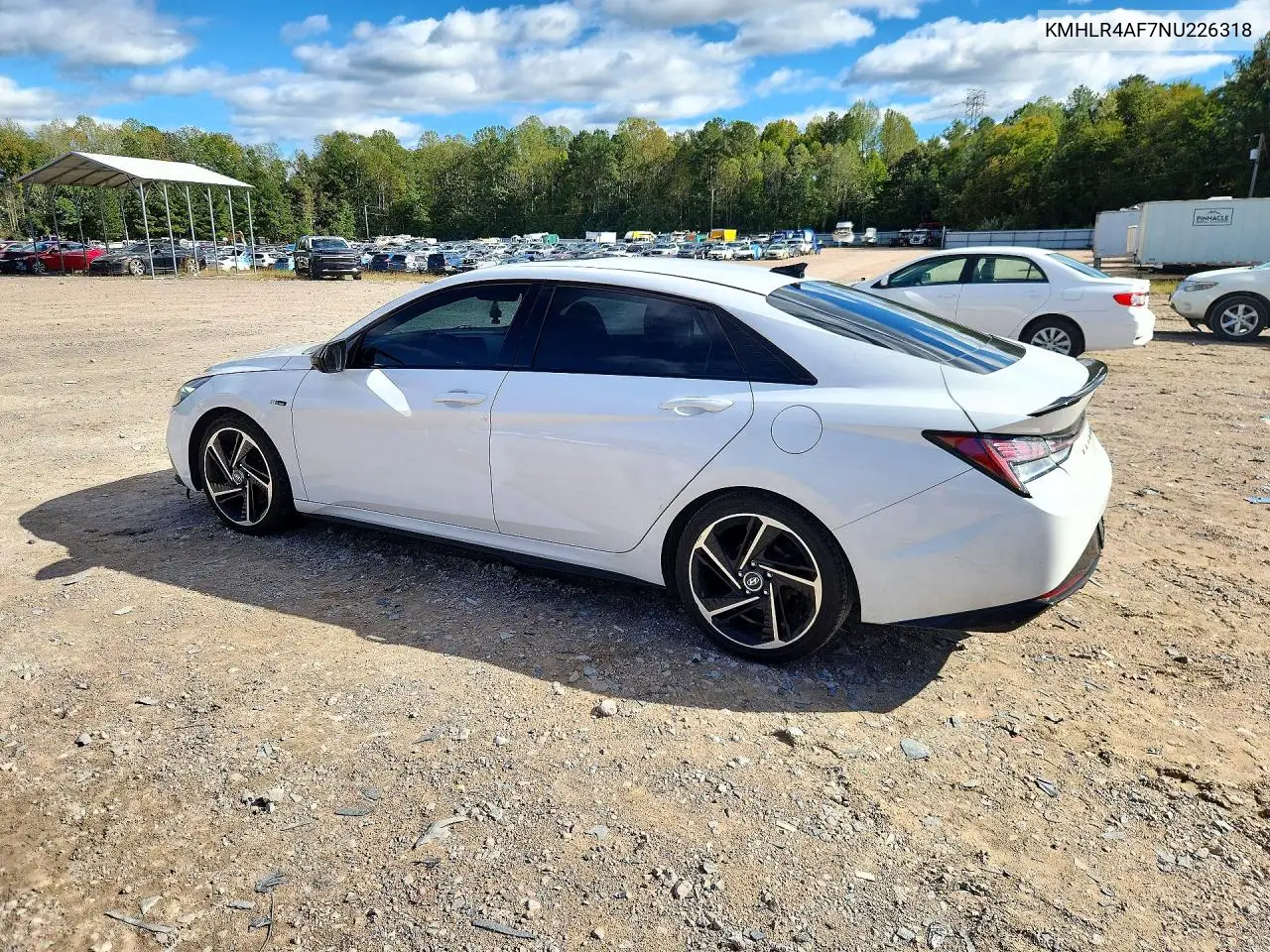 2022 HYUNDAI ELANTRA VIN KMHLR4AF7NU226318 — фото 2