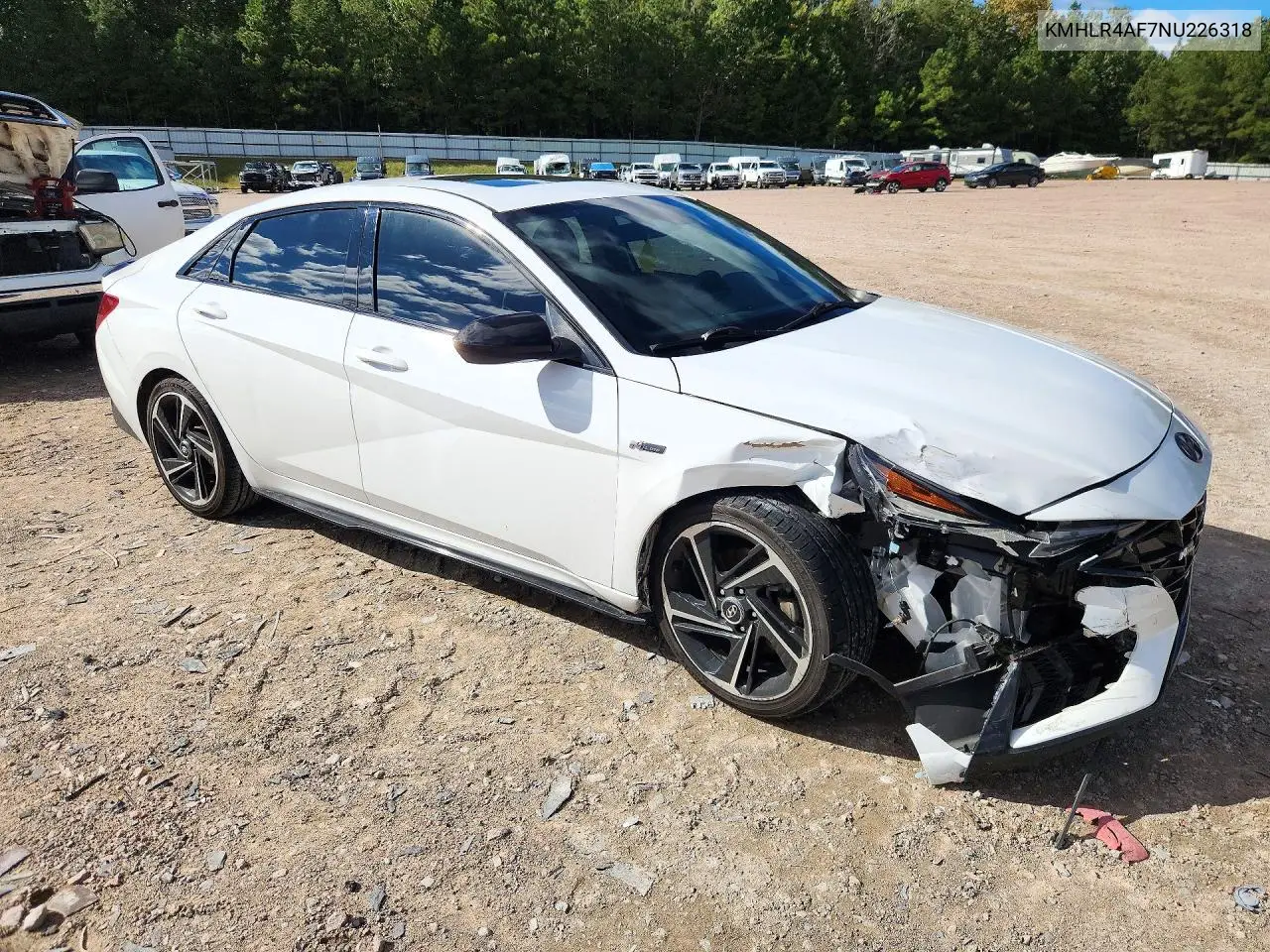 2022 HYUNDAI ELANTRA VIN KMHLR4AF7NU226318 — фото 4