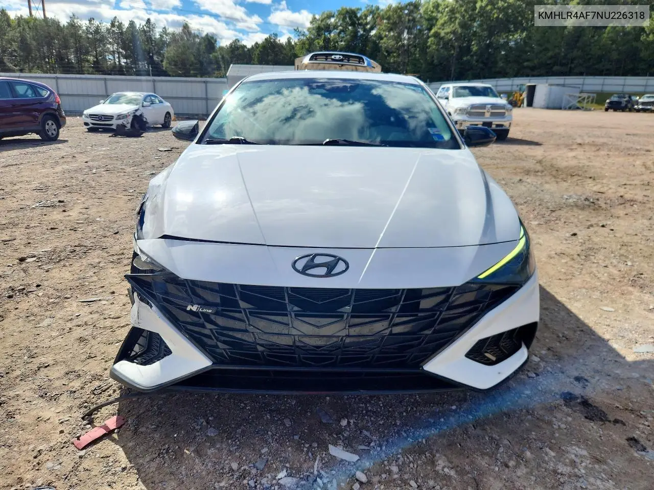 2022 HYUNDAI ELANTRA VIN KMHLR4AF7NU226318 — фото 5