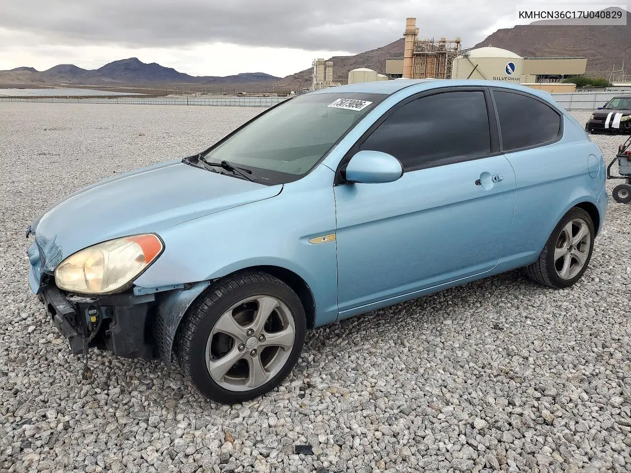 HYUNDAI ACCENT 2007, VIN KMHCN36C17U040829