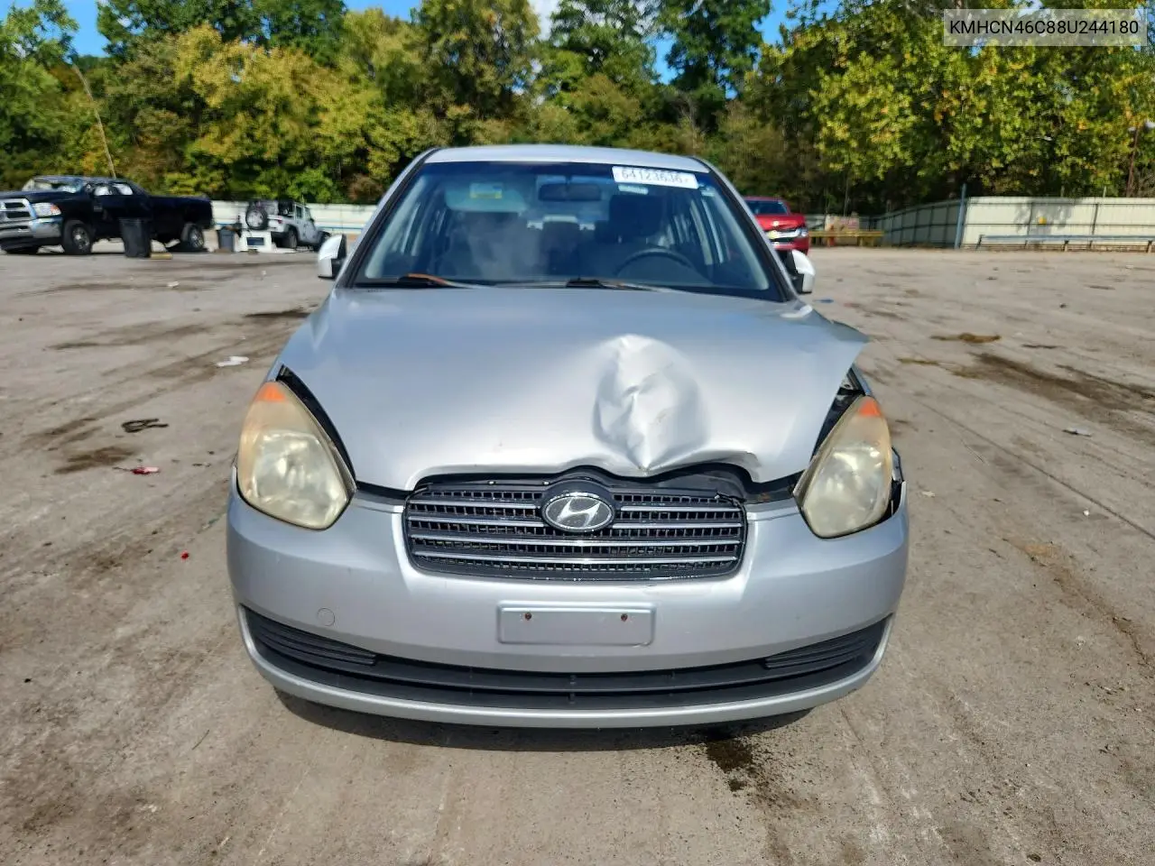 2008 HYUNDAI ACCENT VIN KMHCN46C88U244180 — фото 5