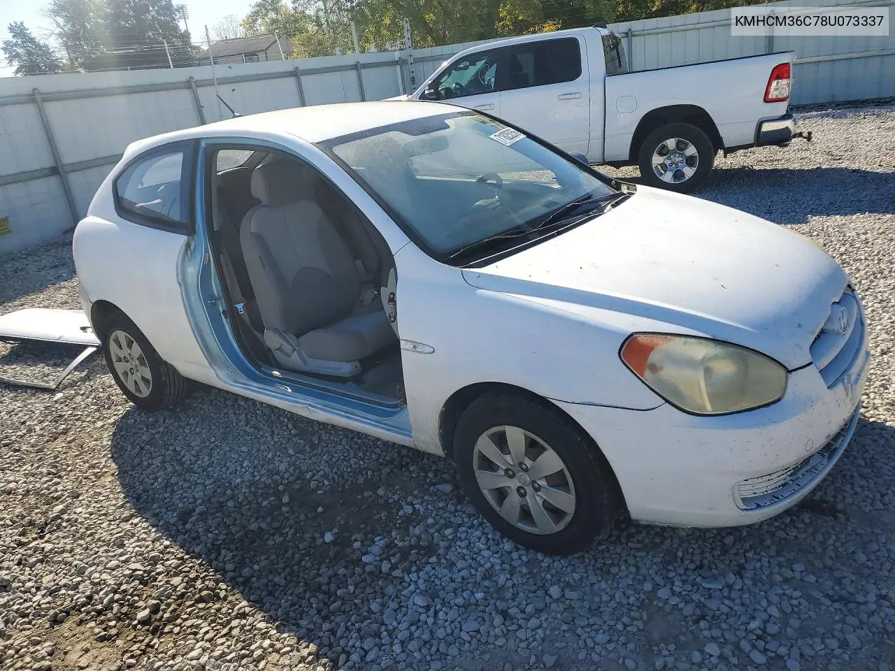 2008 HYUNDAI ACCENT VIN KMHCM36C78U057350 — фото 4