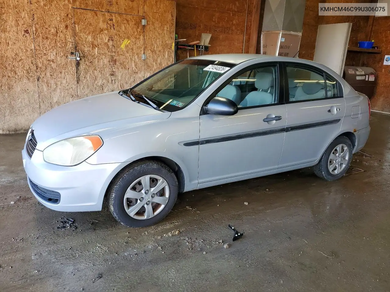 HYUNDAI ACCENT 2009, VIN KMHCM46C99U306075
