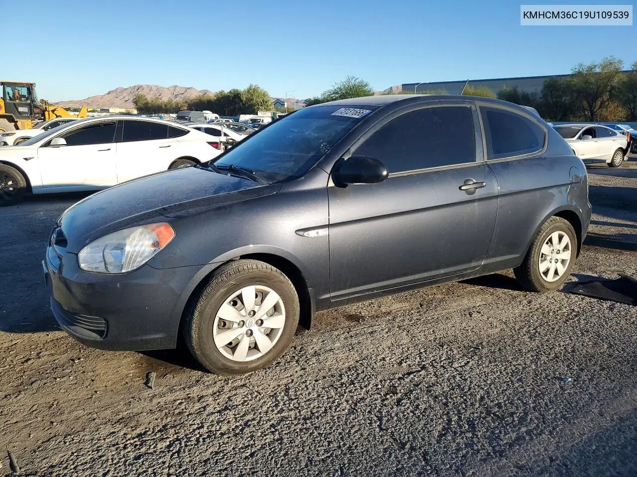 HYUNDAI ACCENT 2009, VIN KMHCM36C19U109539