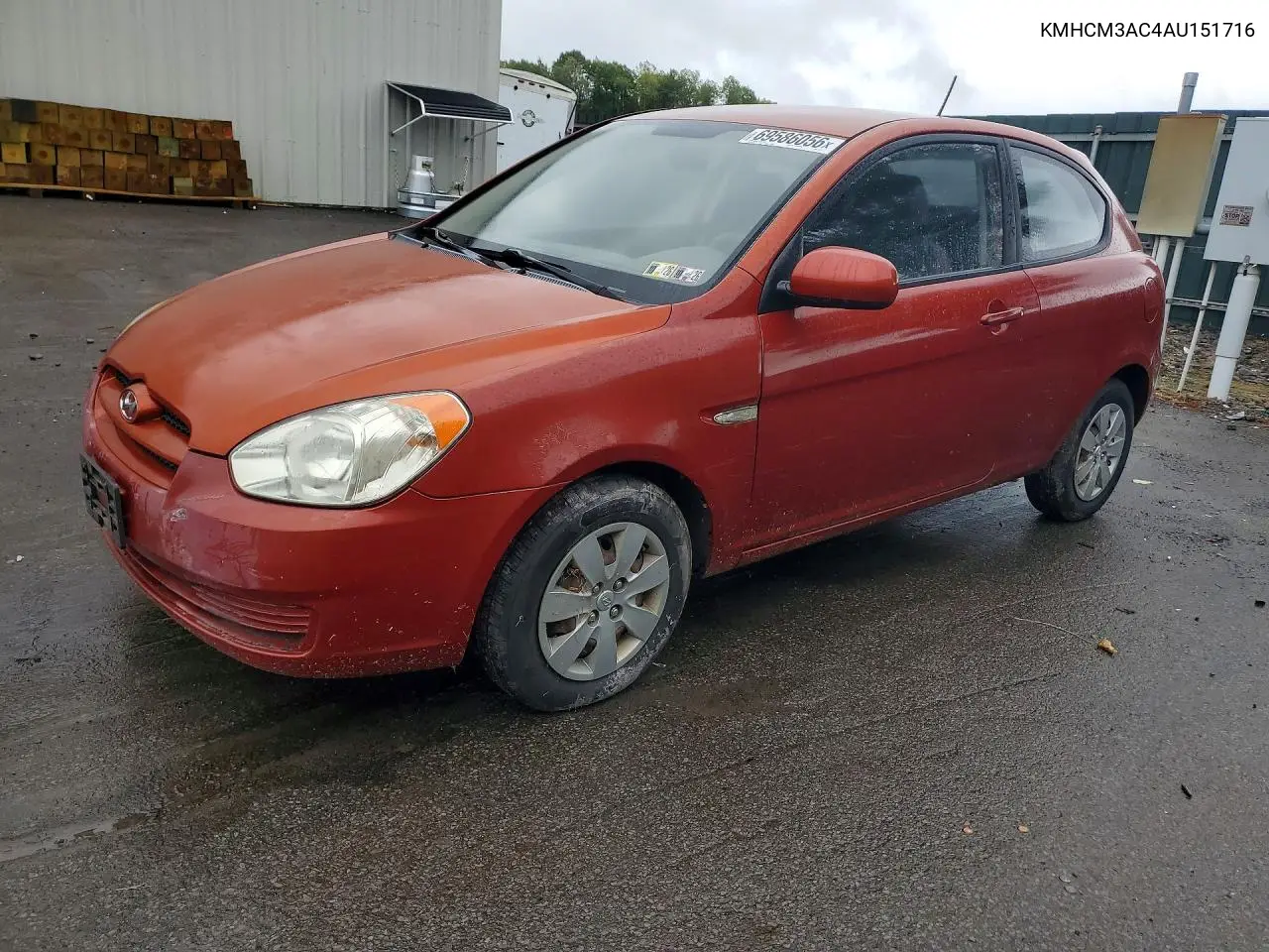 HYUNDAI ACCENT 2010, VIN KMHCM3AC4AU151716