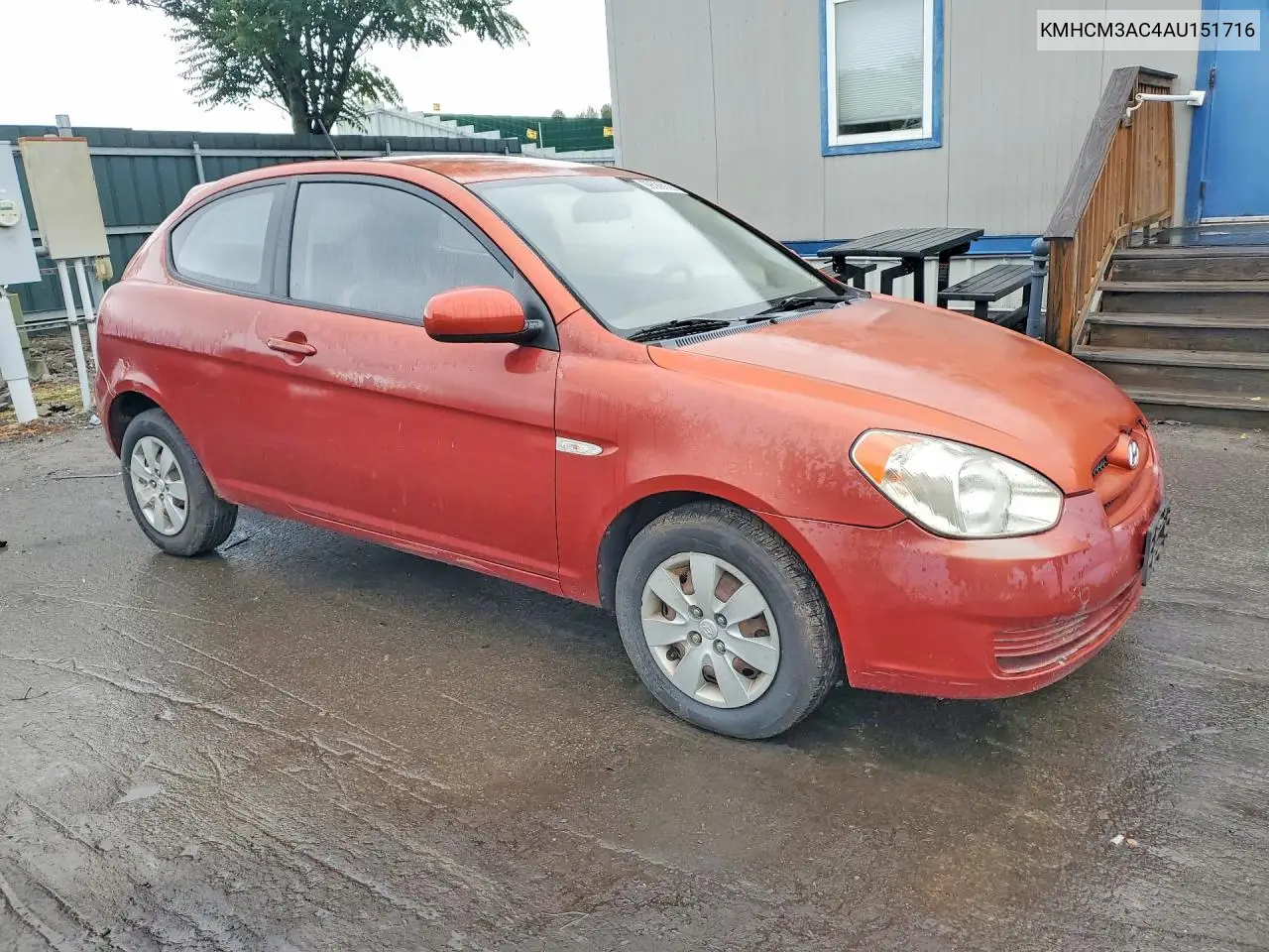 2010 HYUNDAI ACCENT VIN KMHCM3AC4AU151716 — фото 4
