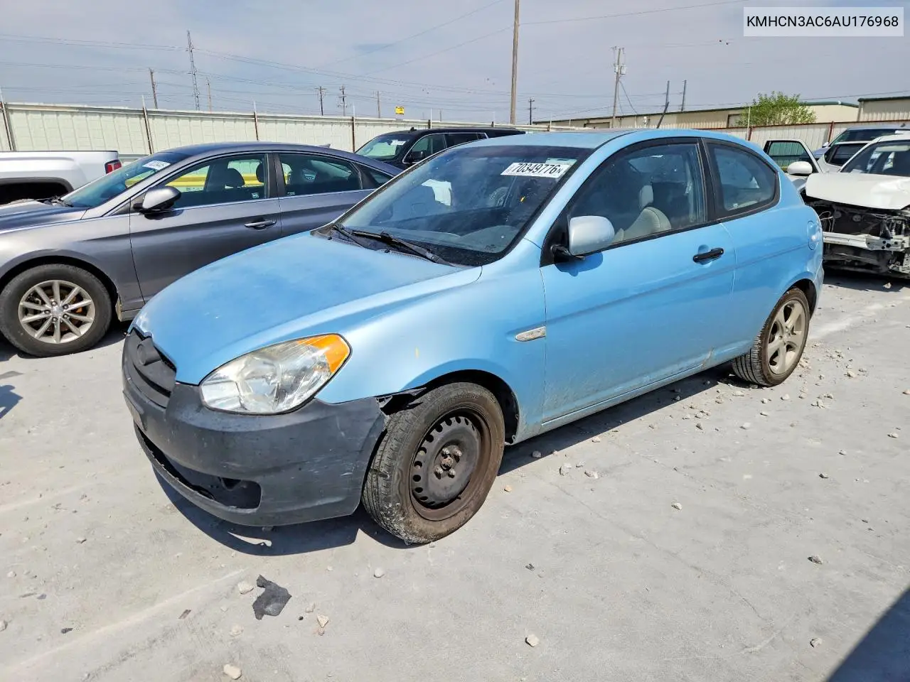 HYUNDAI ACCENT 2010, VIN KMHCN3AC6AU176968