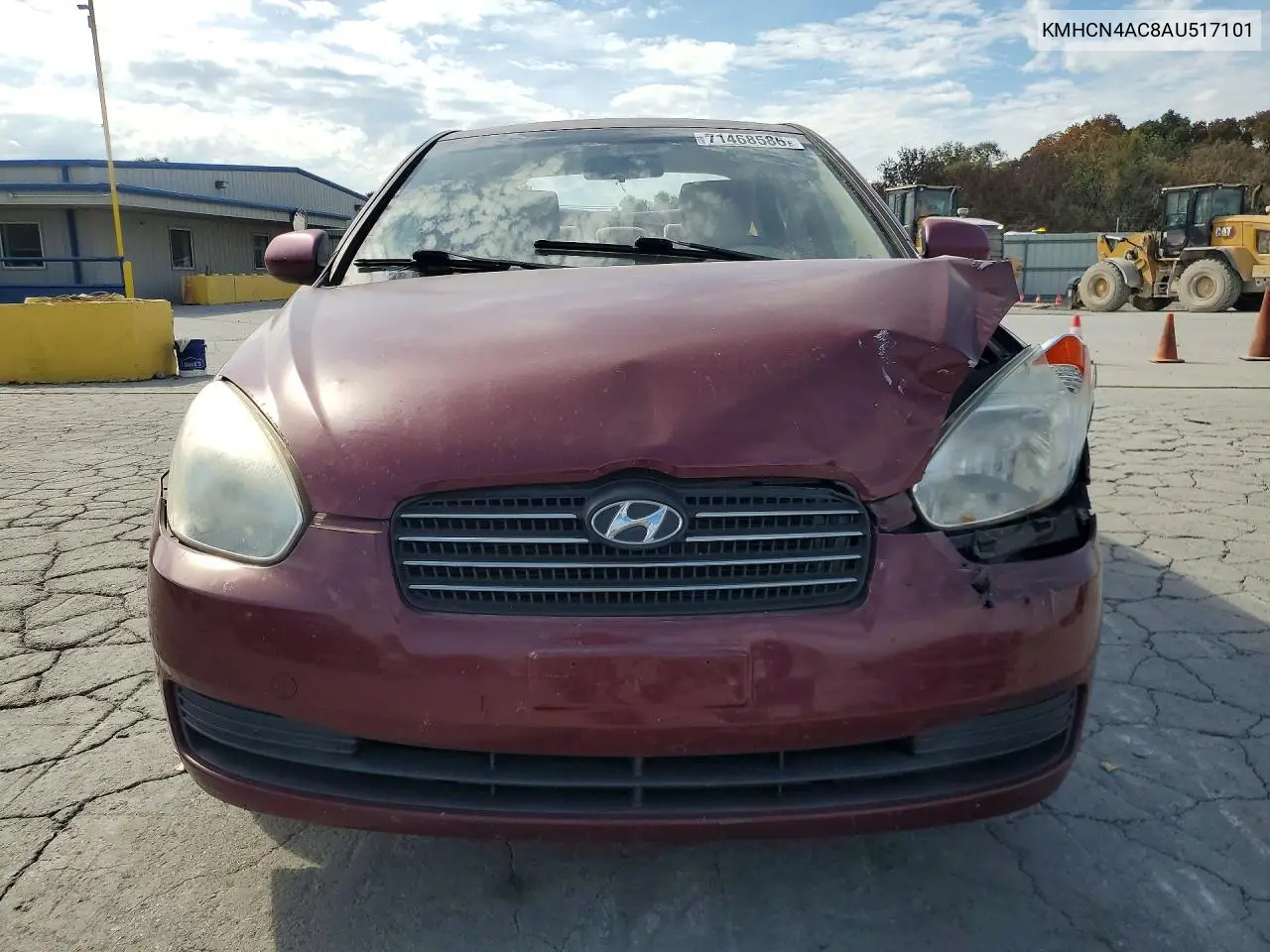 2010 HYUNDAI ACCENT VIN KMHCN4AC8AU517101 — фото 5