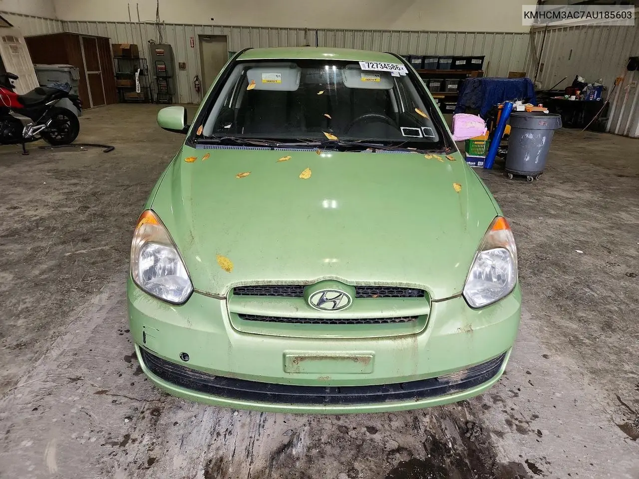 2010 HYUNDAI ACCENT VIN KMHCM3AC7AU185603 — фото 5