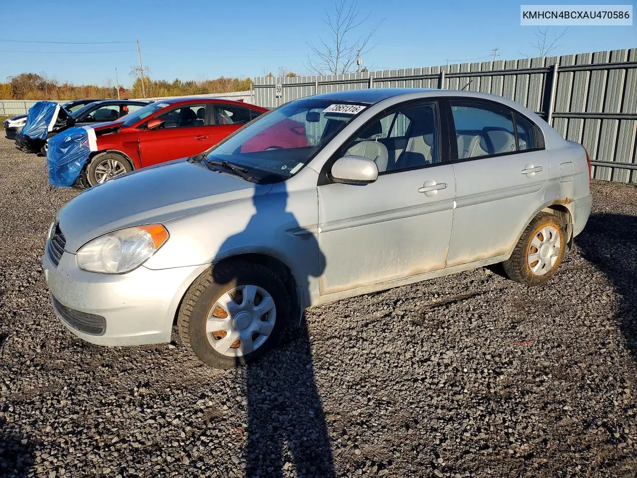 HYUNDAI ACCENT 2010, VIN KMHCN4BCXAU470586