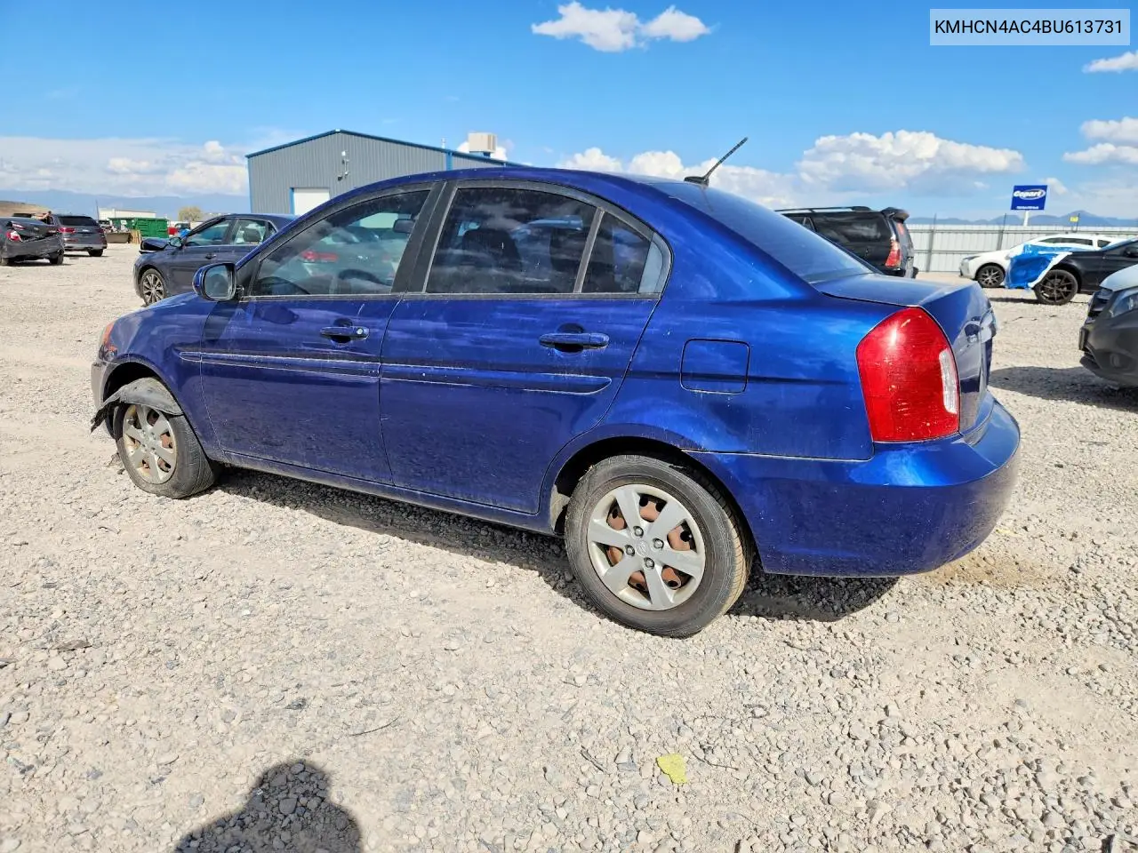 2011 HYUNDAI ACCENT VIN KMHCN4AC4BU613731 — фото 2