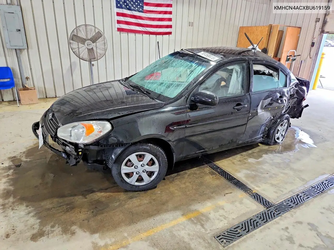 HYUNDAI ACCENT 2011, VIN KMHCN4ACXBU619159