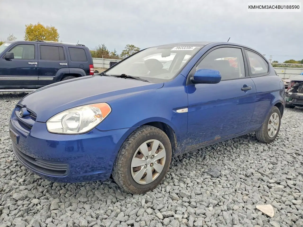 HYUNDAI ACCENT 2011, VIN KMHCM3AC4BU188590