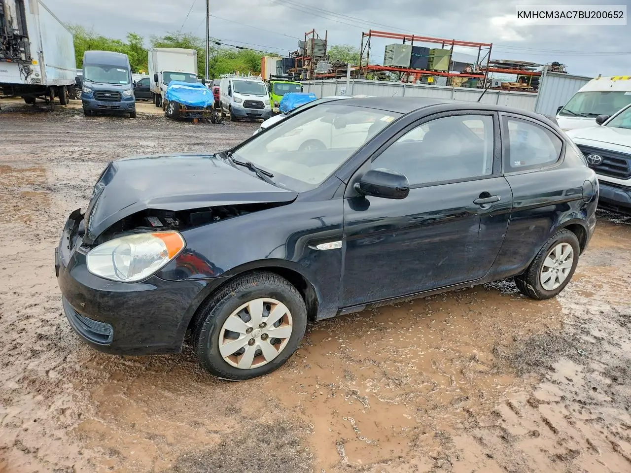 HYUNDAI ACCENT 2011, VIN KMHCM3AC7BU200652