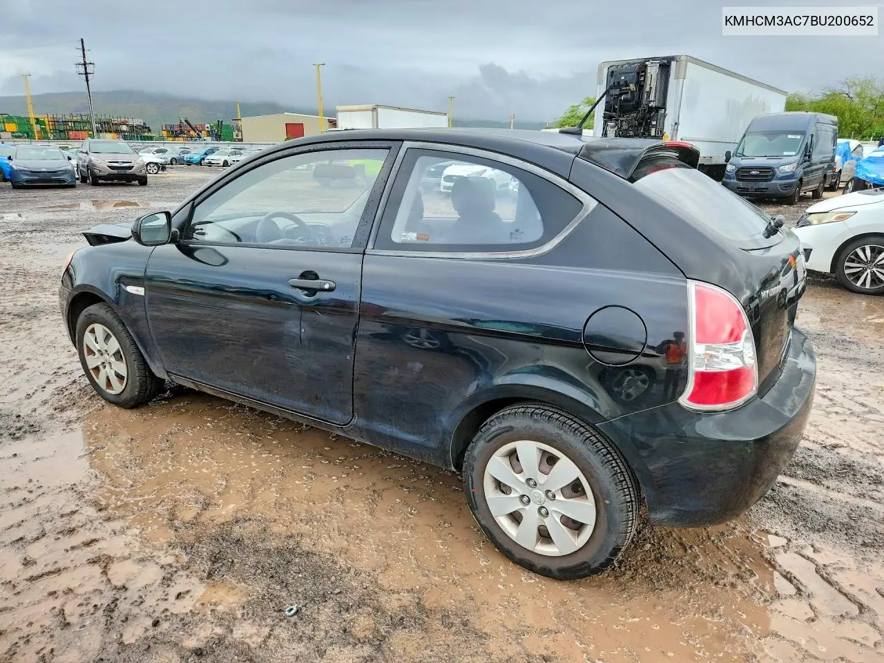 2011 HYUNDAI ACCENT VIN KMHCM3AC7BU200652 — фото 2