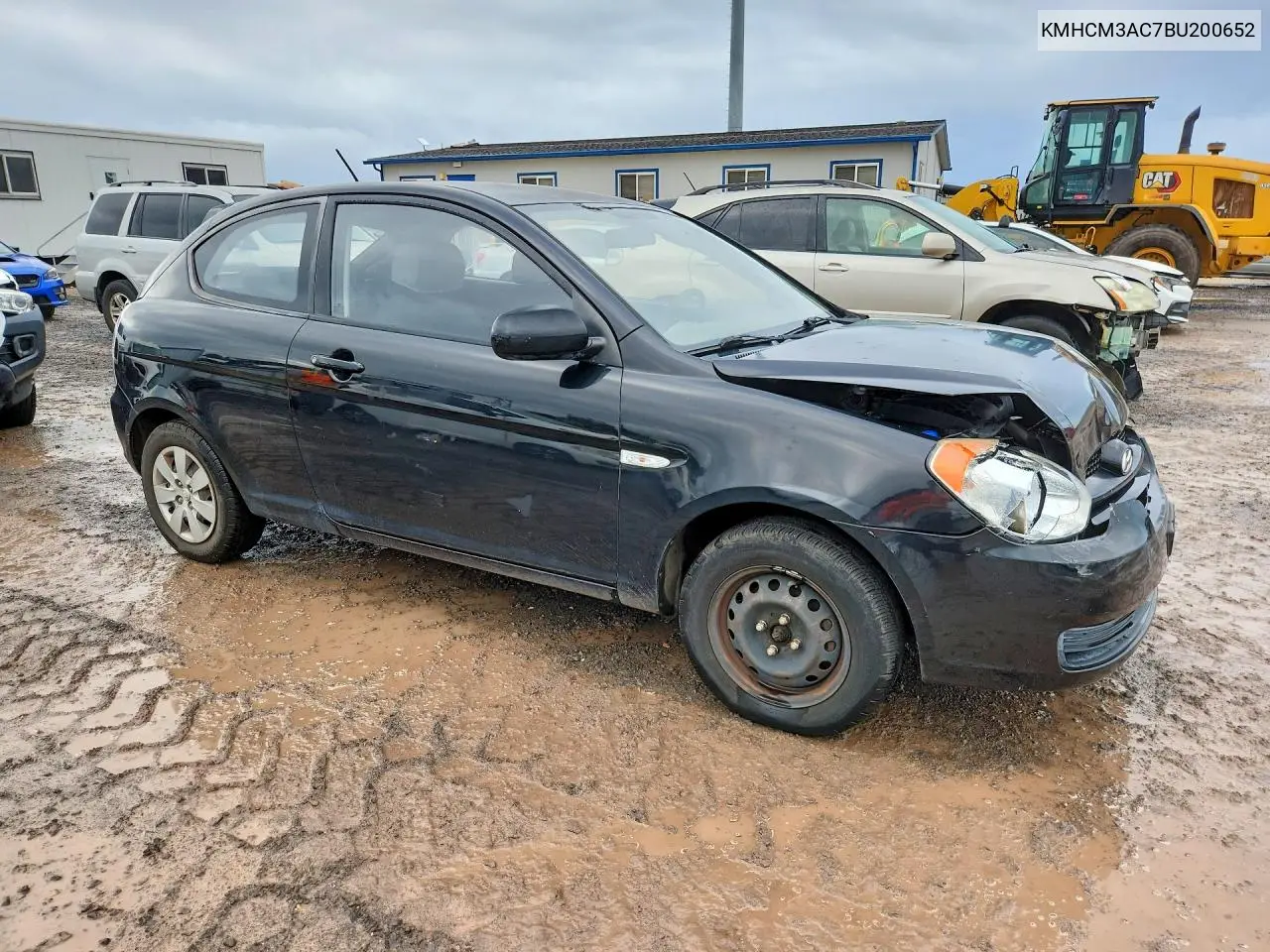 2011 HYUNDAI ACCENT VIN KMHCM3AC7BU200652 — фото 4