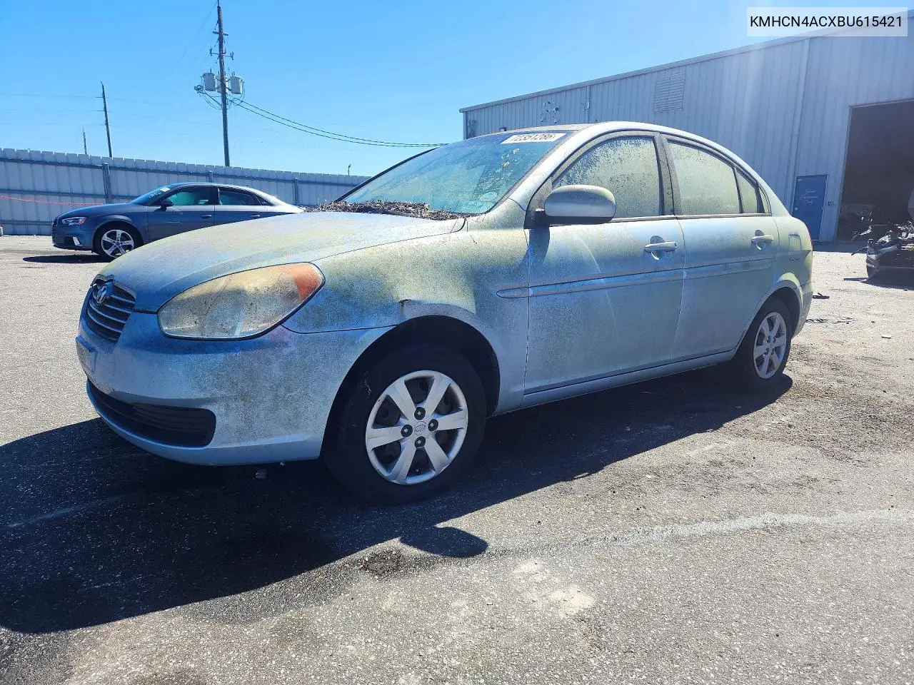 HYUNDAI ACCENT 2011, VIN KMHCN4ACXBU615421
