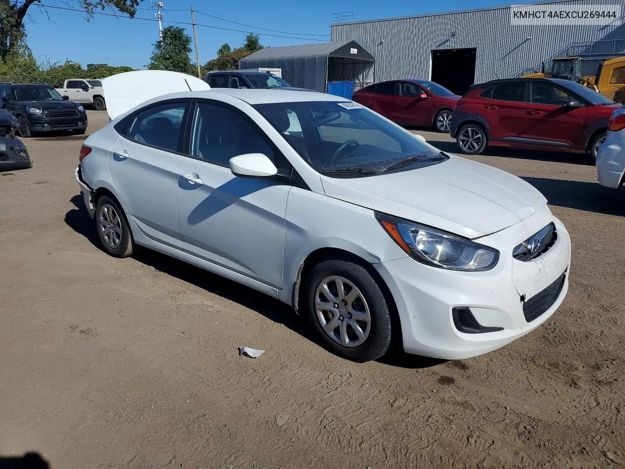 2012 HYUNDAI ACCENT VIN KMHCT4AEXCU269444 — фото 4