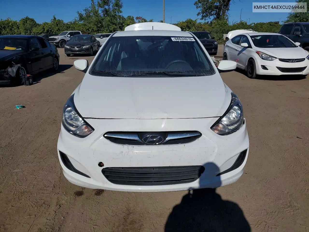 2012 HYUNDAI ACCENT VIN KMHCT4AEXCU269444 — фото 5