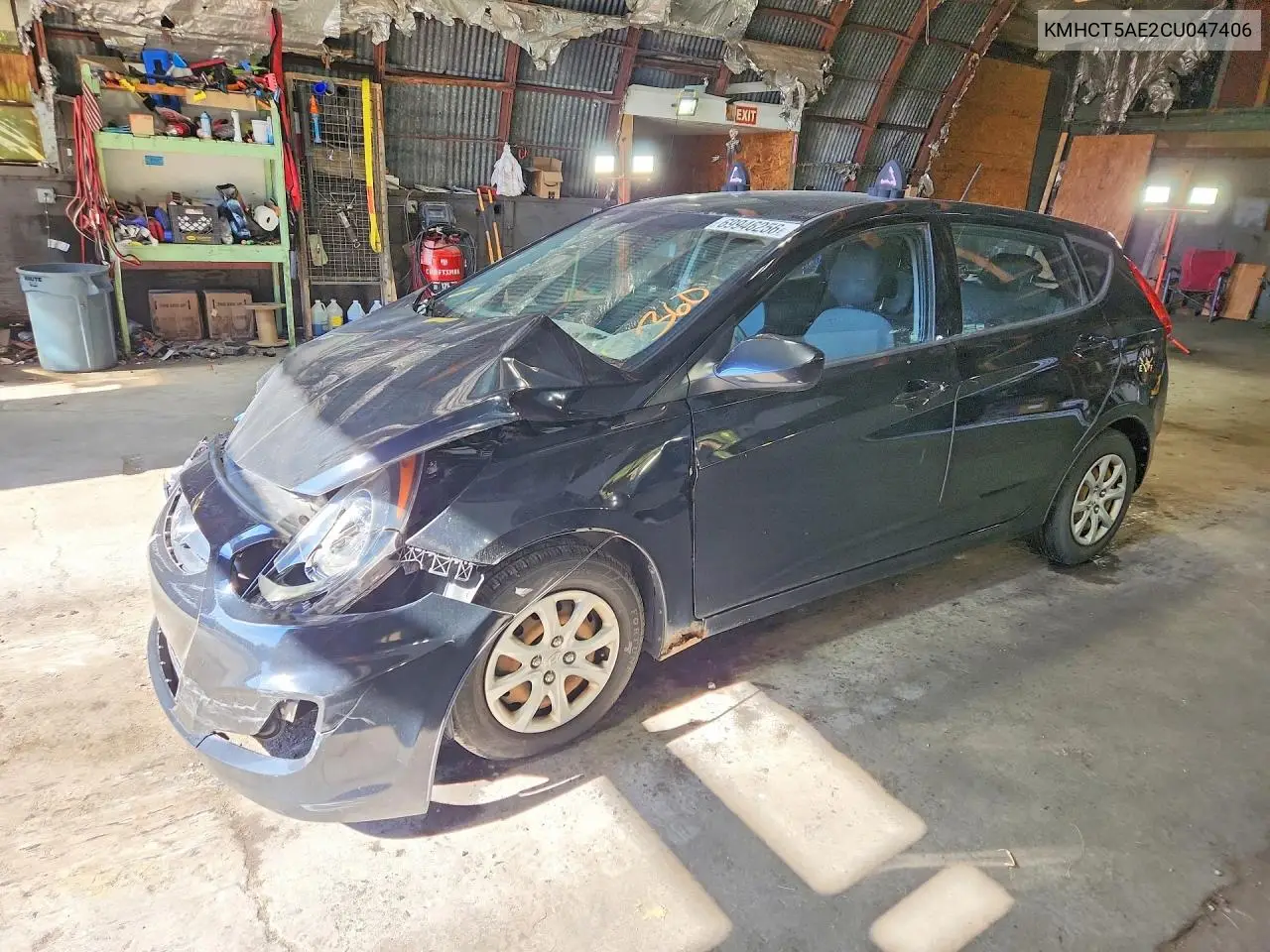 HYUNDAI ACCENT 2012, VIN KMHCT5AE2CU047406