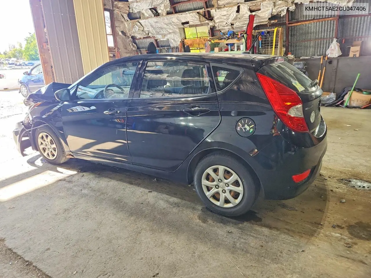 2012 HYUNDAI ACCENT VIN KMHCT5AE2CU047406 — фото 2