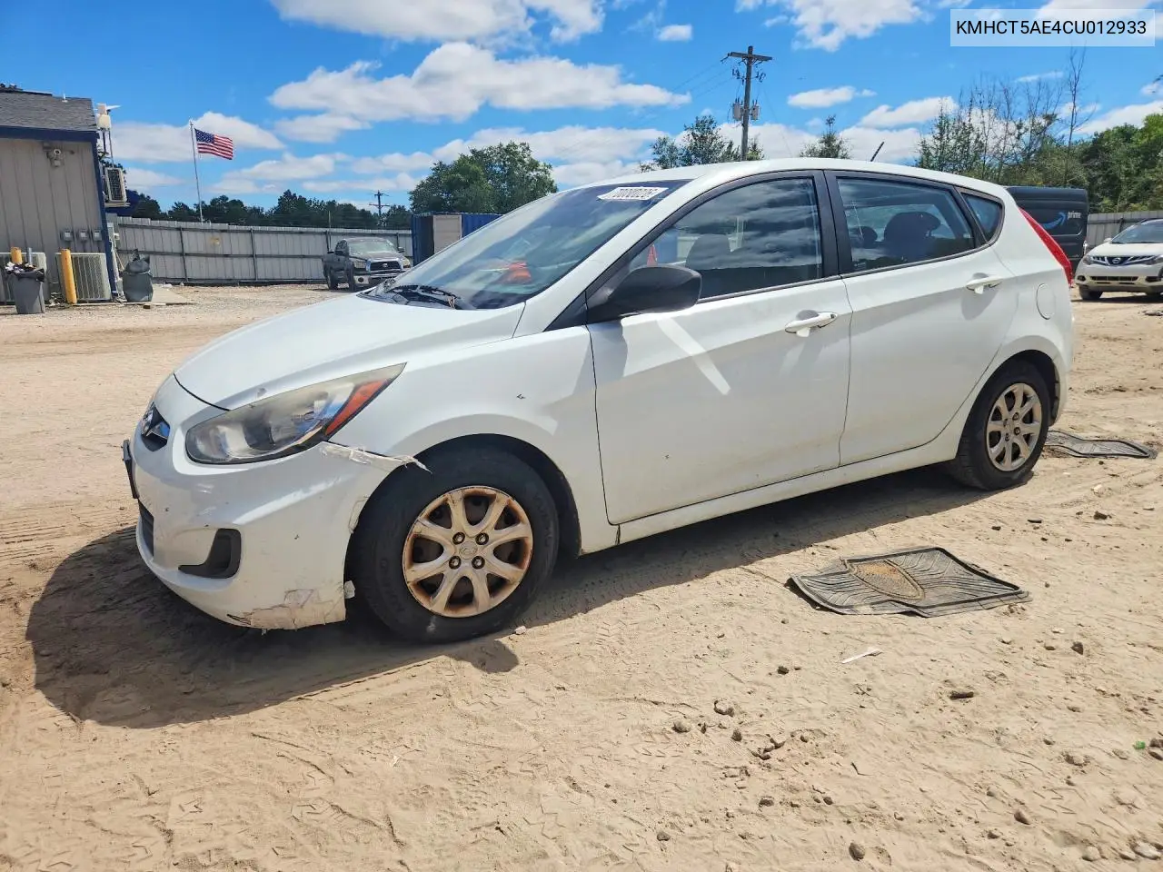 HYUNDAI ACCENT 2012, VIN KMHCT5AE4CU012933