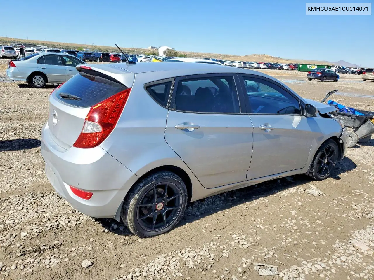 2012 HYUNDAI ACCENT VIN KMHCU5AE1CU014071 — фото 3