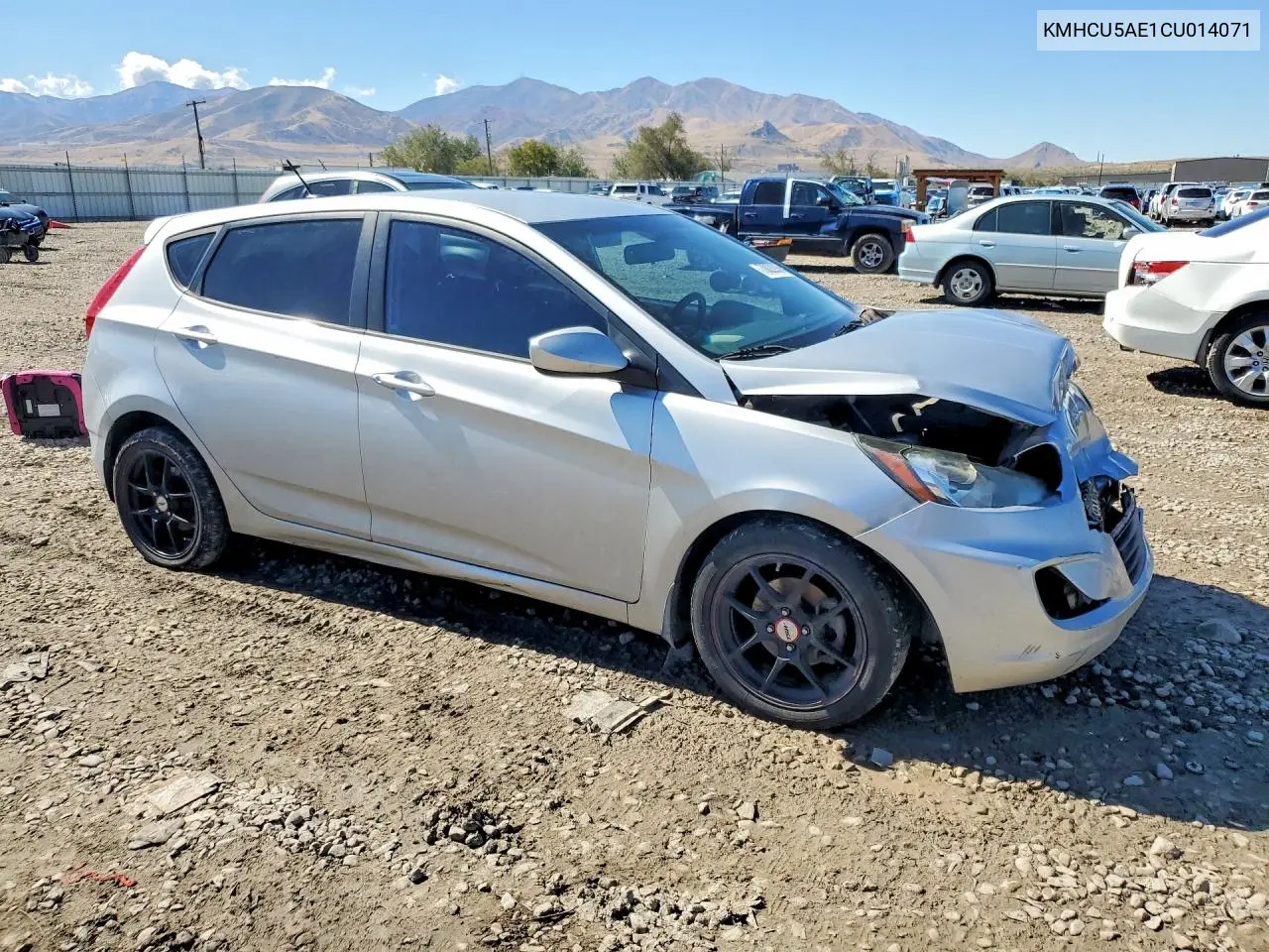 2012 HYUNDAI ACCENT VIN KMHCU5AE1CU014071 — фото 4