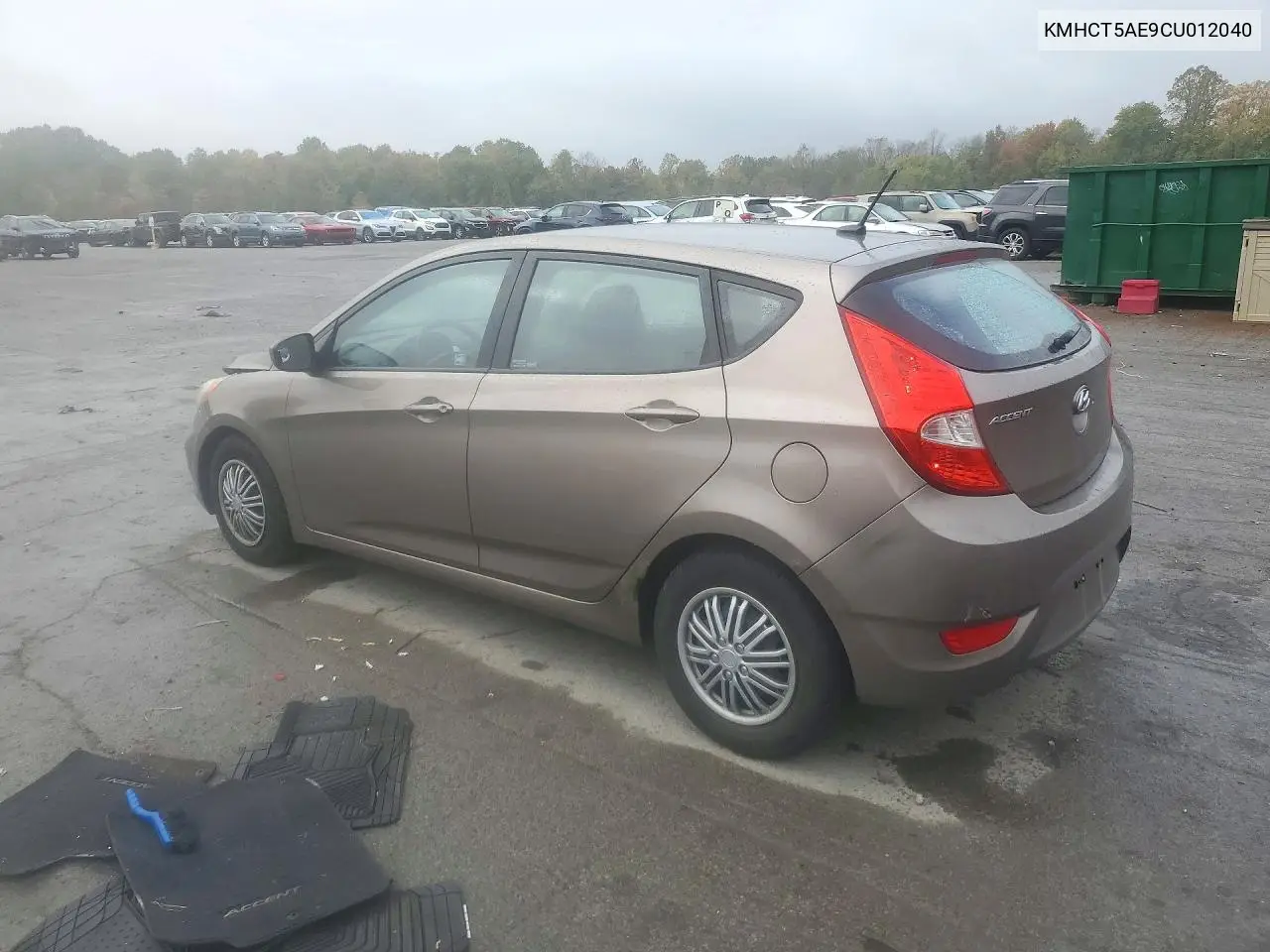 2012 HYUNDAI ACCENT VIN KMHCT5AE9CU012040 — фото 2