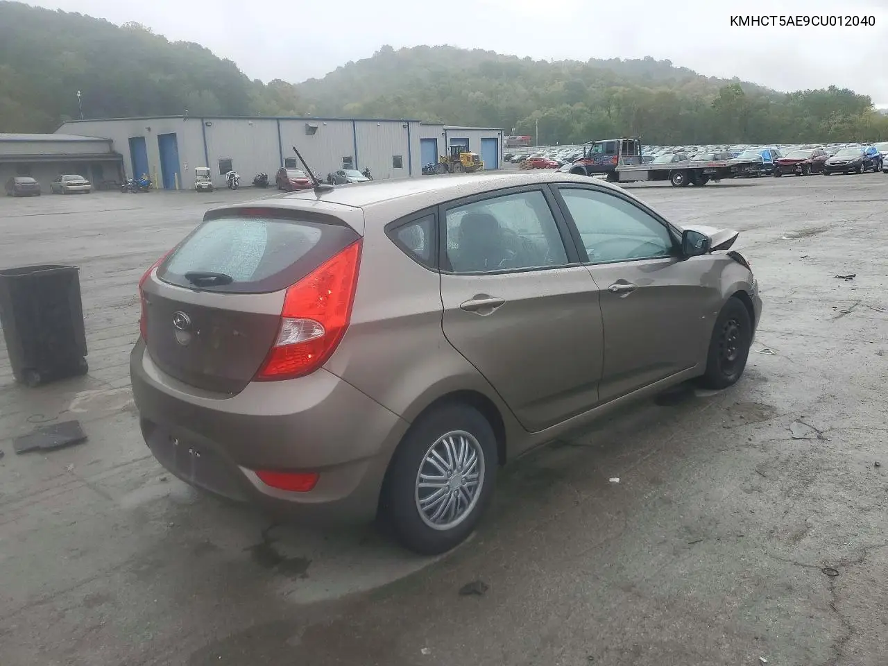 2012 HYUNDAI ACCENT VIN KMHCT5AE9CU012040 — фото 3