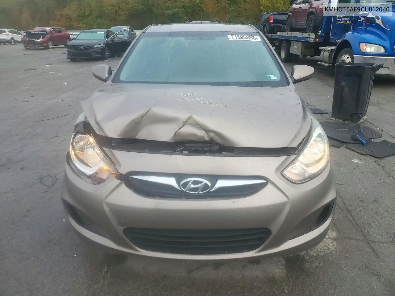 2012 HYUNDAI ACCENT VIN KMHCT5AE9CU012040 — фото 5
