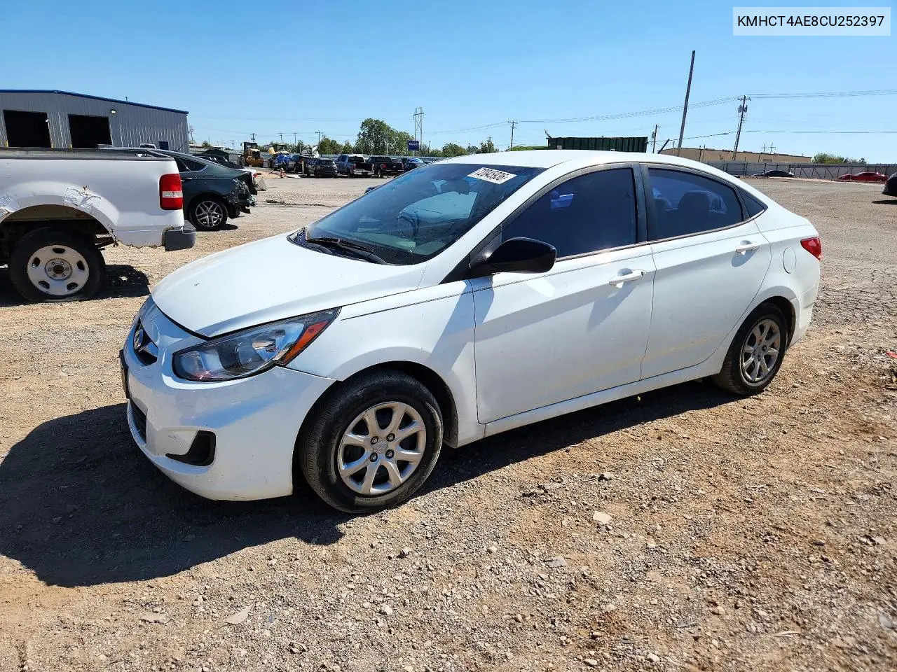 HYUNDAI ACCENT 2012, VIN KMHCT4AE8CU252397