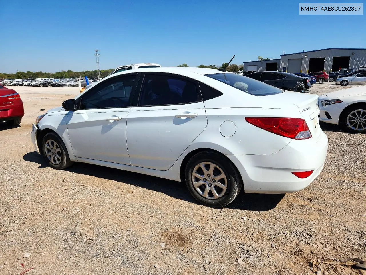 2012 HYUNDAI ACCENT VIN KMHCT4AE8CU252397 — фото 2
