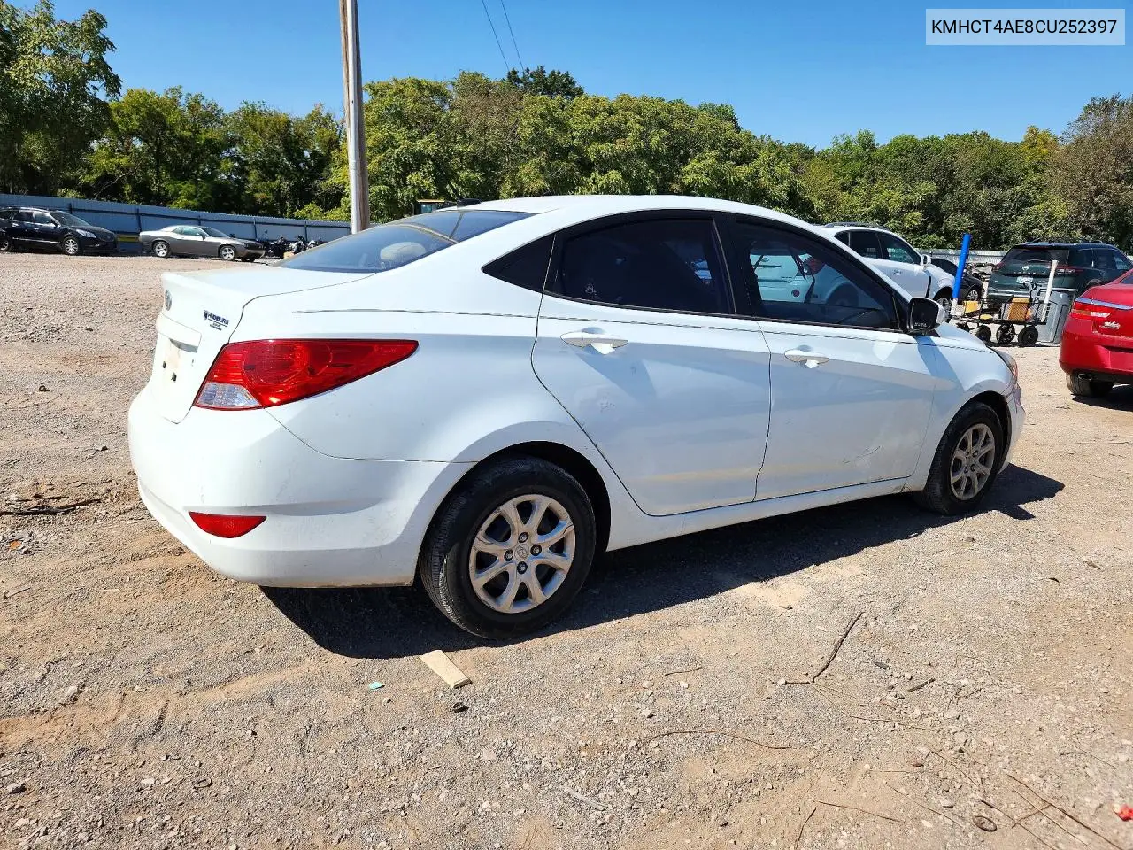 2012 HYUNDAI ACCENT VIN KMHCT4AE8CU252397 — фото 3