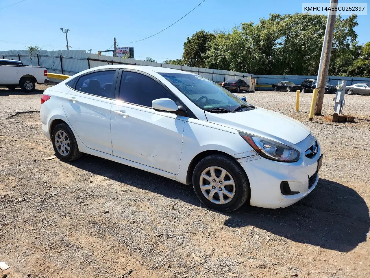 2012 HYUNDAI ACCENT VIN KMHCT4AE8CU252397 — фото 4