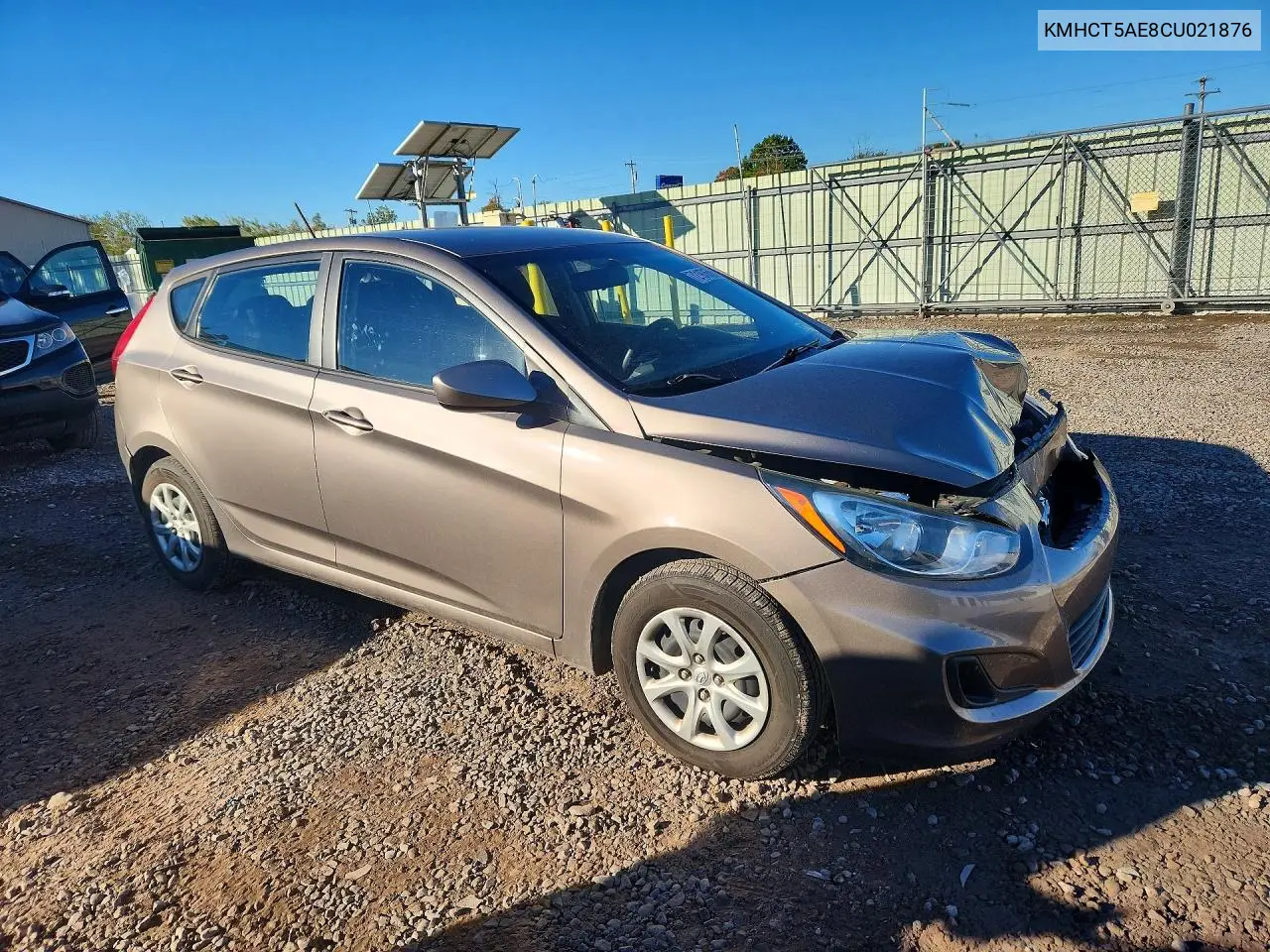2012 HYUNDAI ACCENT VIN KMHCT5AE8CU021876 — фото 4