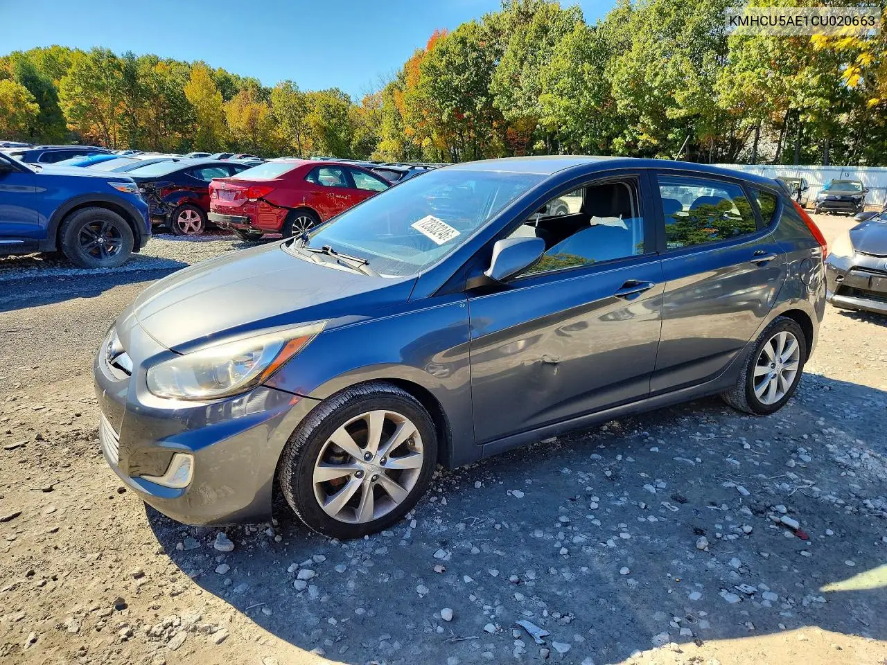 HYUNDAI ACCENT 2012, VIN KMHCU5AE1CU020663