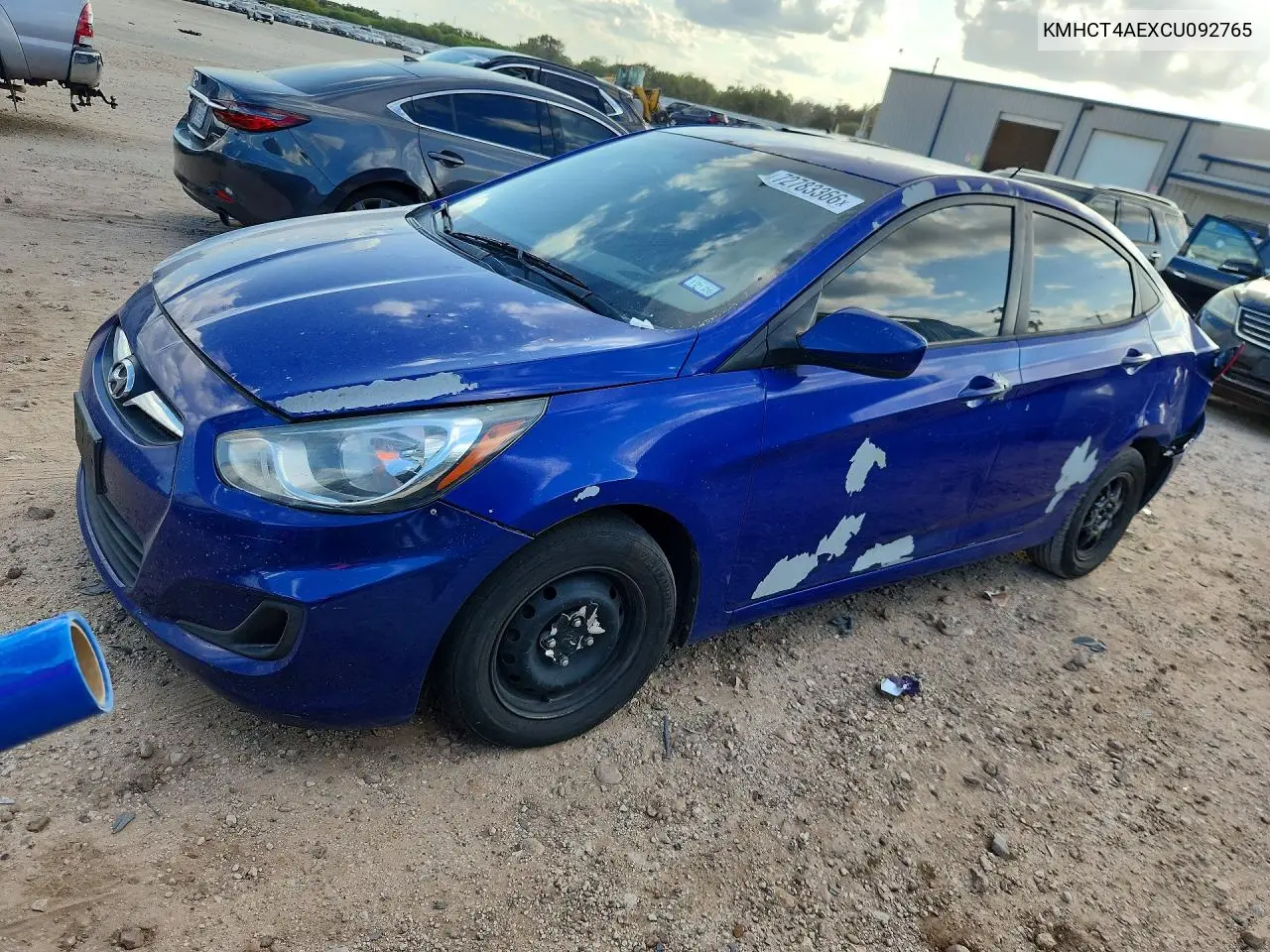 HYUNDAI ACCENT 2012, VIN KMHCT4AEXCU092765